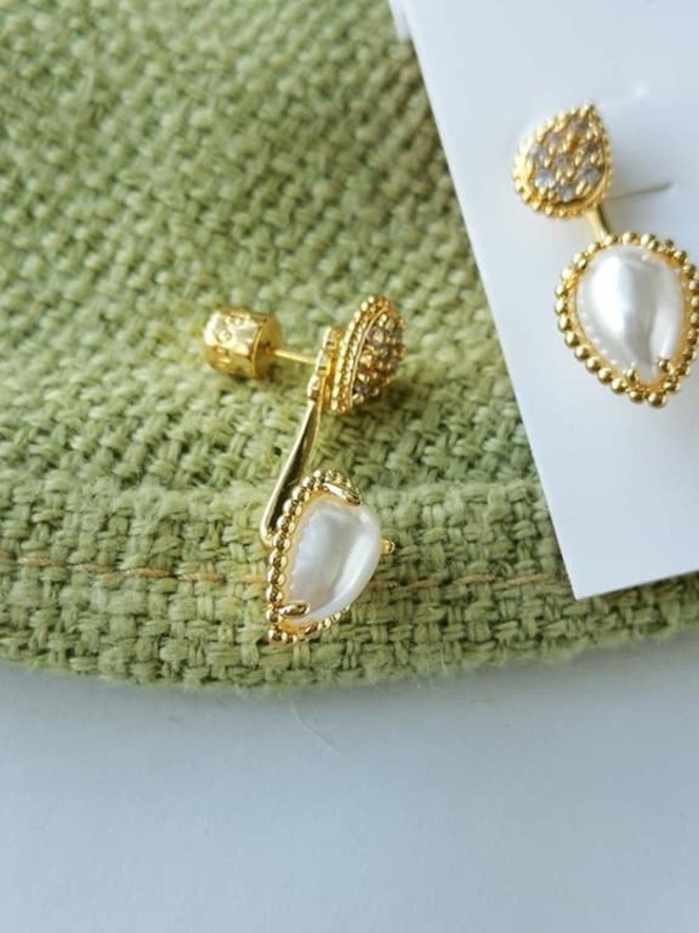 Gold Pearl Drop Earrings - Elegant Women’s Jewelry